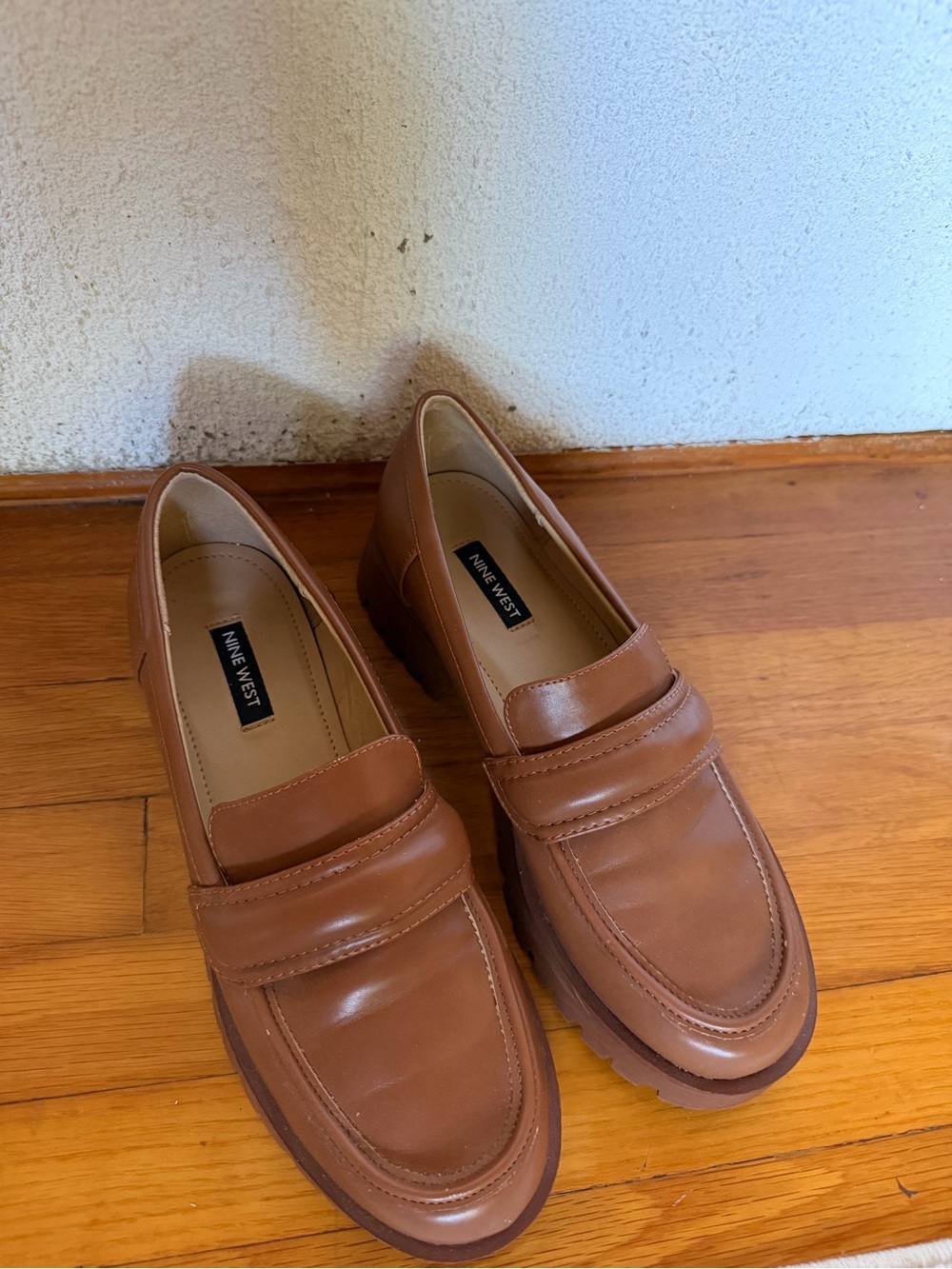 Nine West Leather Penny Loafers